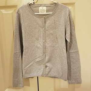 Zara girls grey cardigan